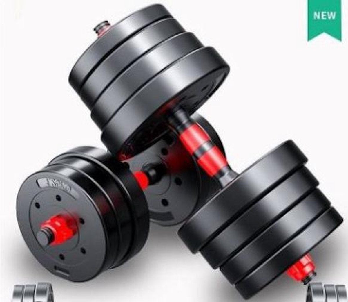 Halterset Dumbbellset  Dumbells Totaal 30kg   2x 15kg - dumbells