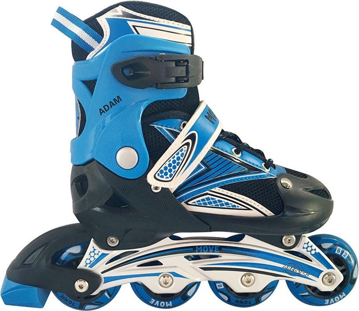Move Inlineskates - Maat 30-33 - Unisex - zwart/blauw
