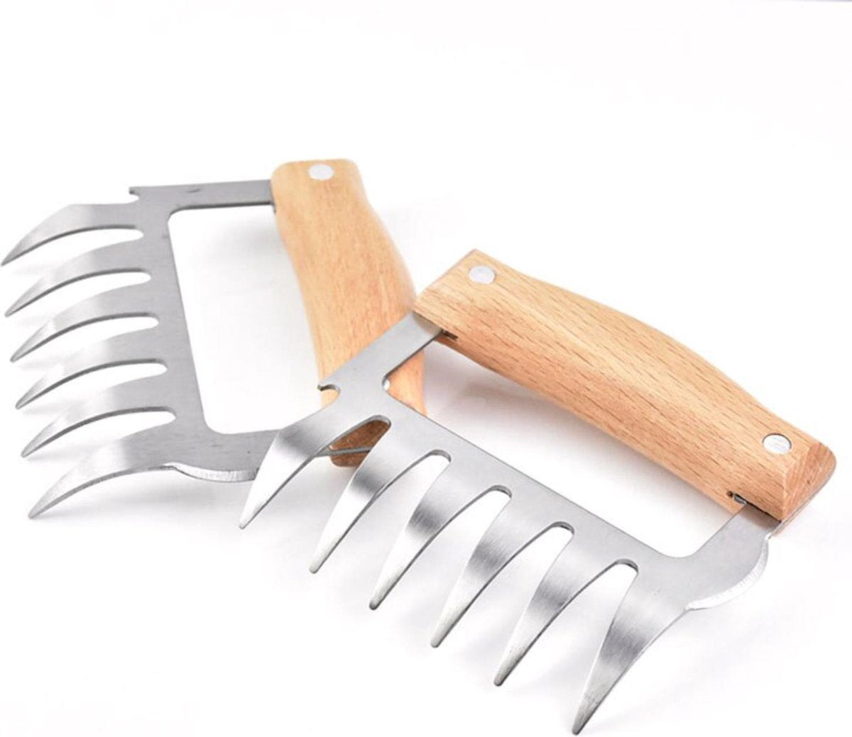 Able & Borret | Meatclaws | Vleesvork | BBQ accesoires | Pulled pork klauwen | Licht bruin