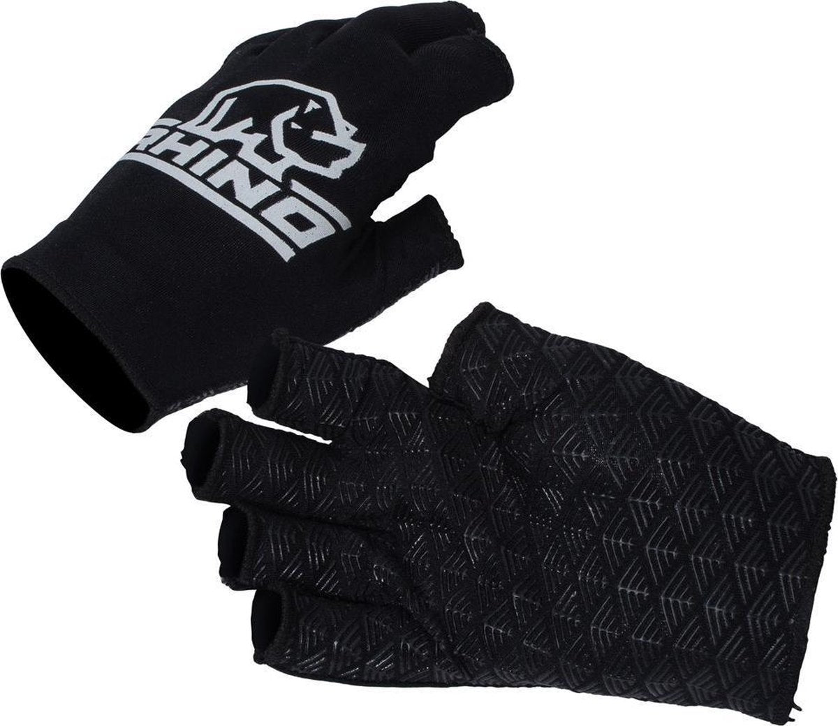 Rhino Sporthandschoenen Half Junior Polyester Zwart Maat Xs/s