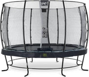 Trampoline EXIT Elegant - ø427cm -  met veiligheidsnet Economy - zwart