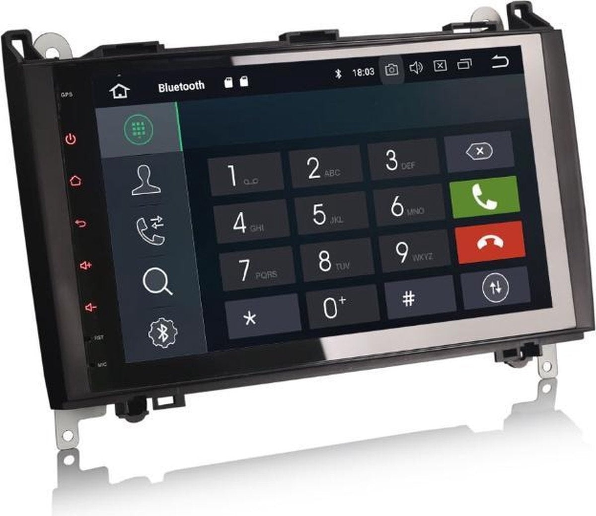 Voltario® 9 " Android 8.0 Autoradio voor Mercedes. Octa core. Inclusief navigatie