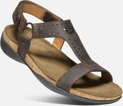 Keen Ana Kaci t-strap sandaal dark earth - Schoenmaat US 9
