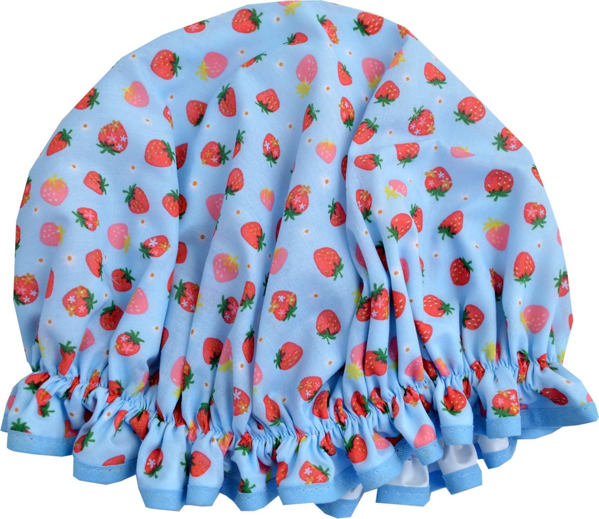 Vagabond Traditionele Engelse Douchemuts - Strawberries Blue