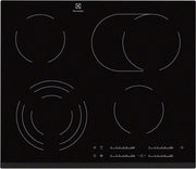 Electrolux EHF6547FXK Ingebouwd Zwart kookplaat