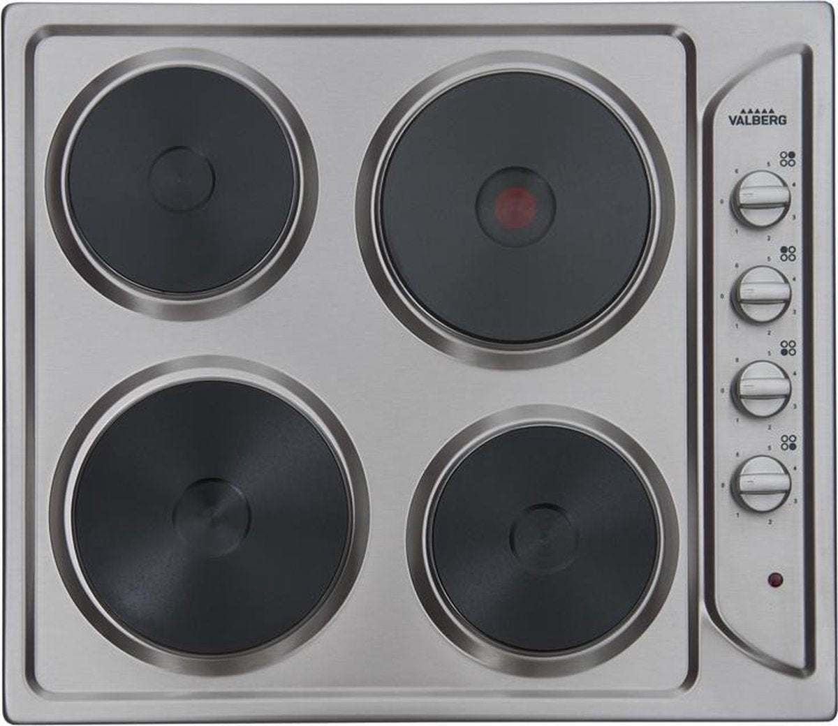 VALBERG BY ELECTRO DEPOT - TE 4 X EUT - Elektrische kookplaat  - inox