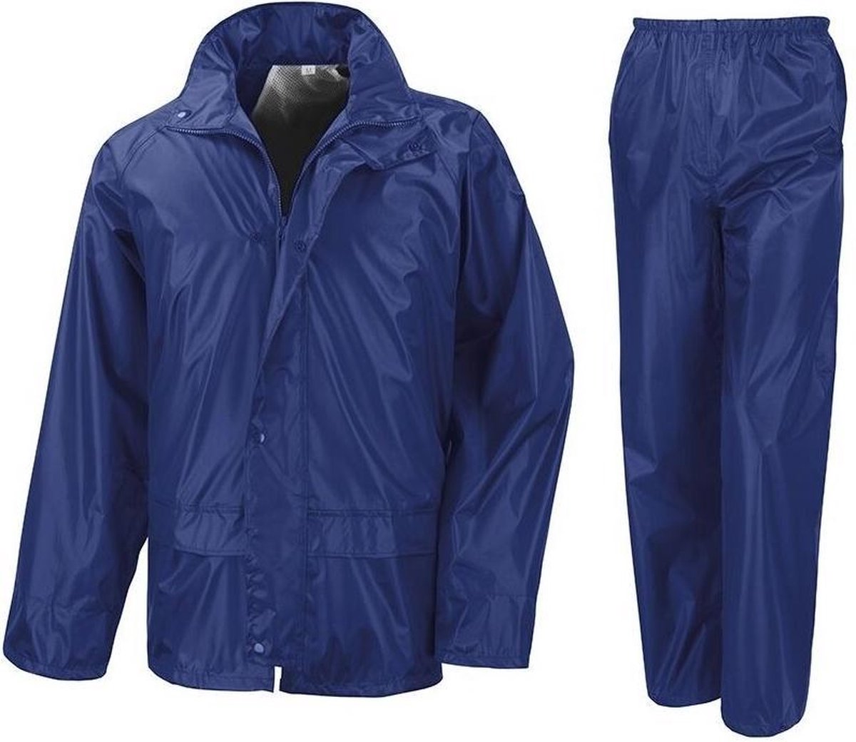 Regenpak winddicht kobalt blauw voor meisjes - Regenjas / regenbroek - Regenkleding voor kinderen XS (98-104)