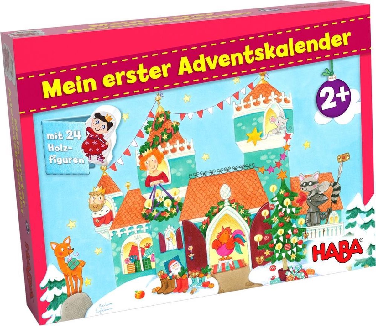Mijn eerste adventskalender - Prinsessenkasteel - Met 24 houten figuren*