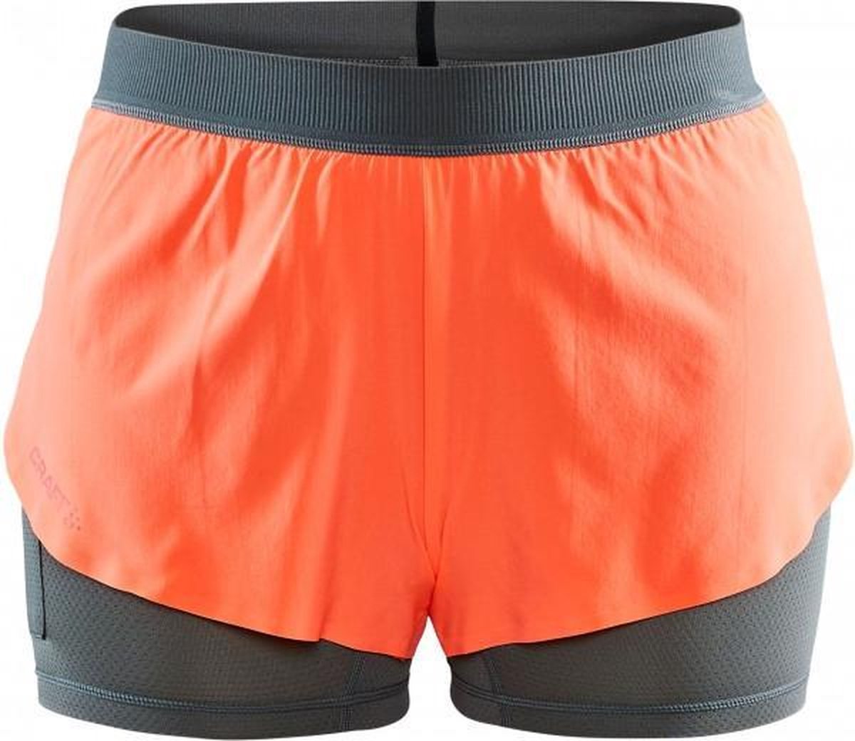 Craft Vent 2-in-1 Racing Short Dames - Oranje - maat M