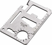 11 in 1 survival multitool RVS | creditcard tool formaat in beschermende hoes