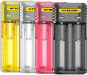 NITECORE Q2 2-Bay 2A Snellader voor Li-ion IMR -Pinky Peach