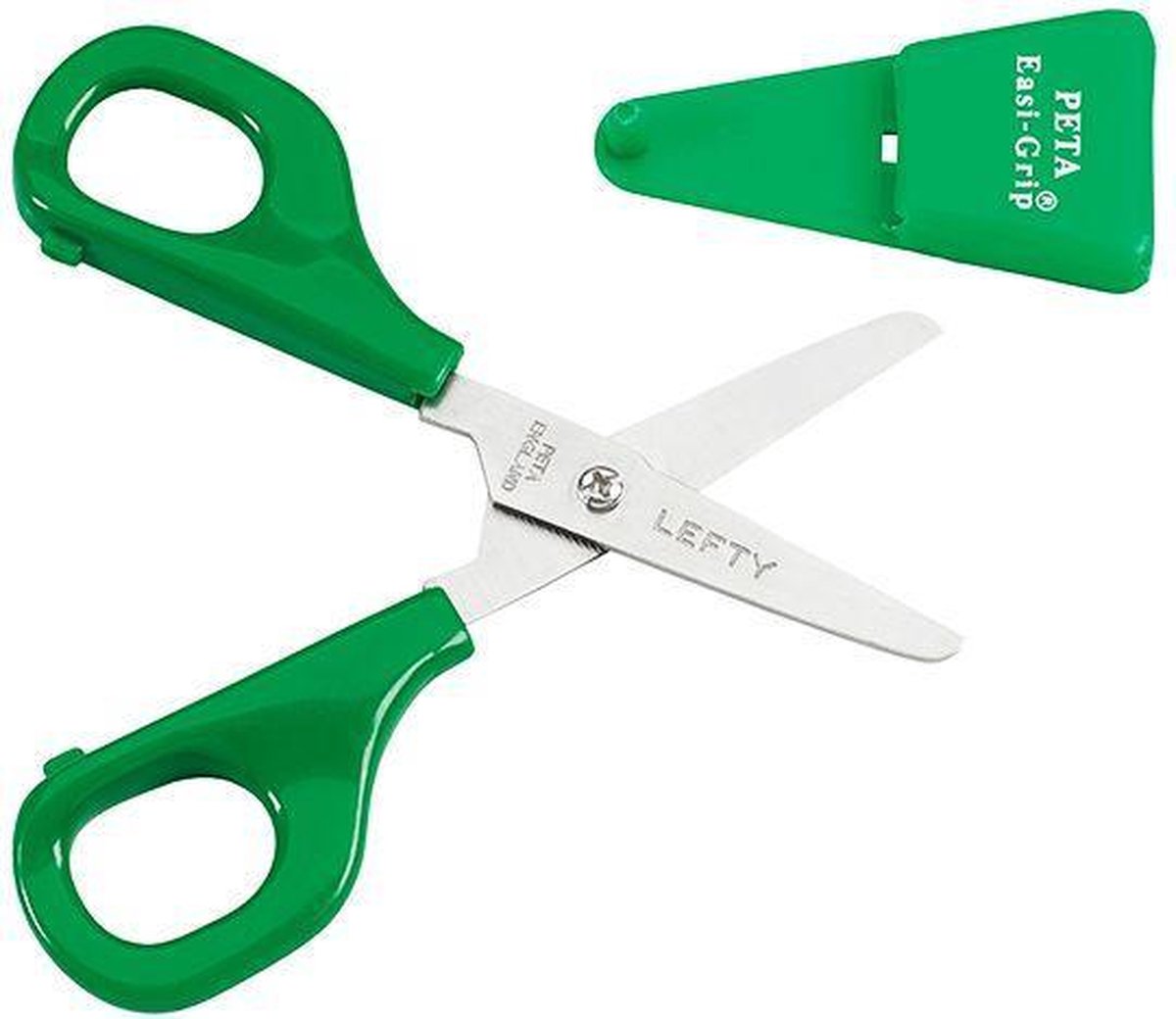 Schaar Easi-Grip groen links stomp (kleine greep)
