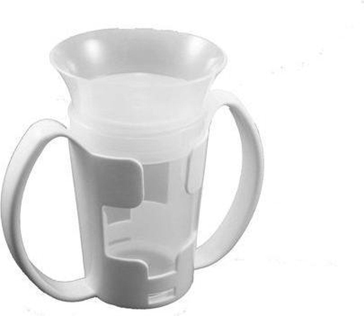 Beker voor slikstoornis 200 ml wit-transparant