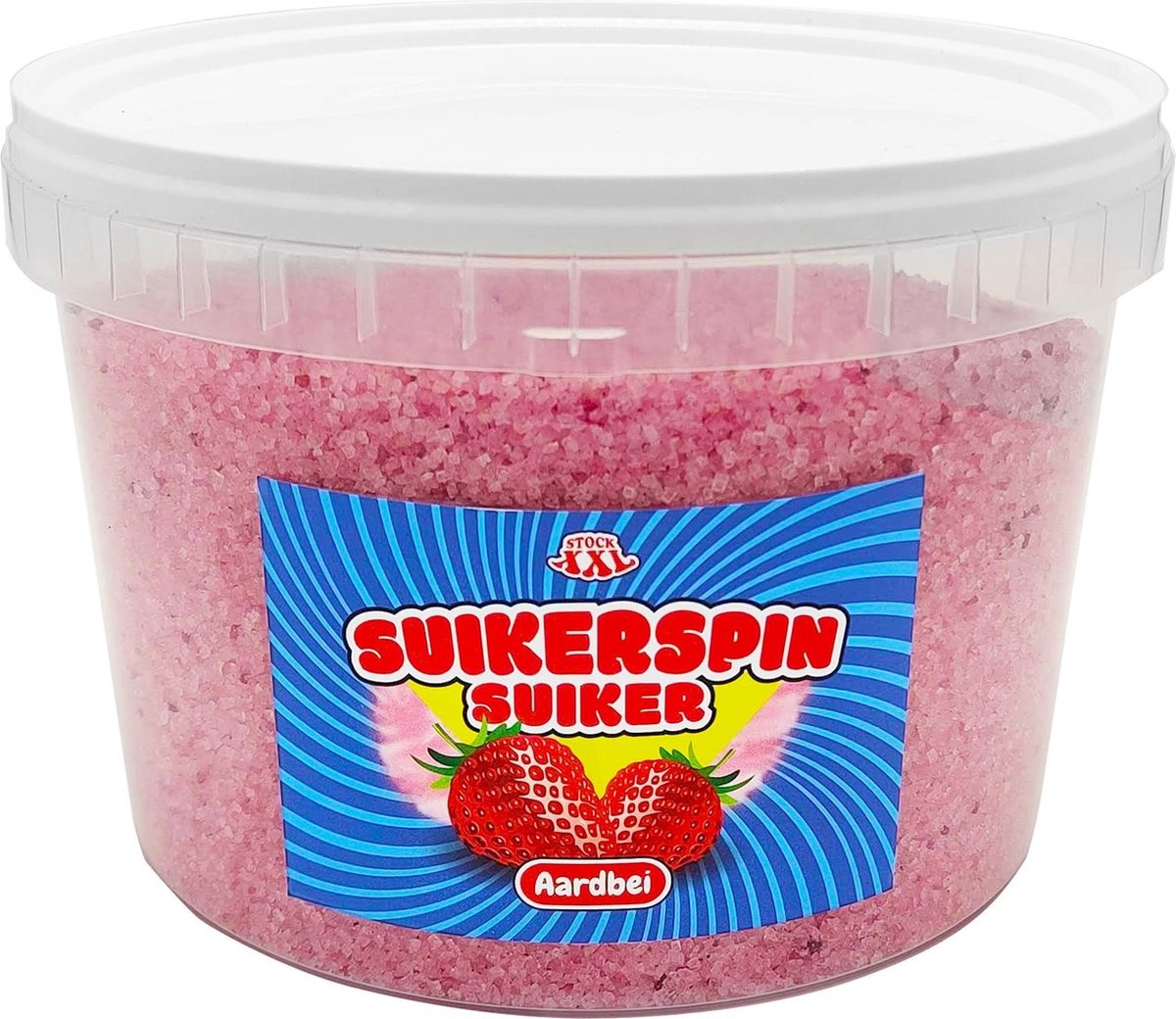 Suikerspinsuiker Aardbei 1