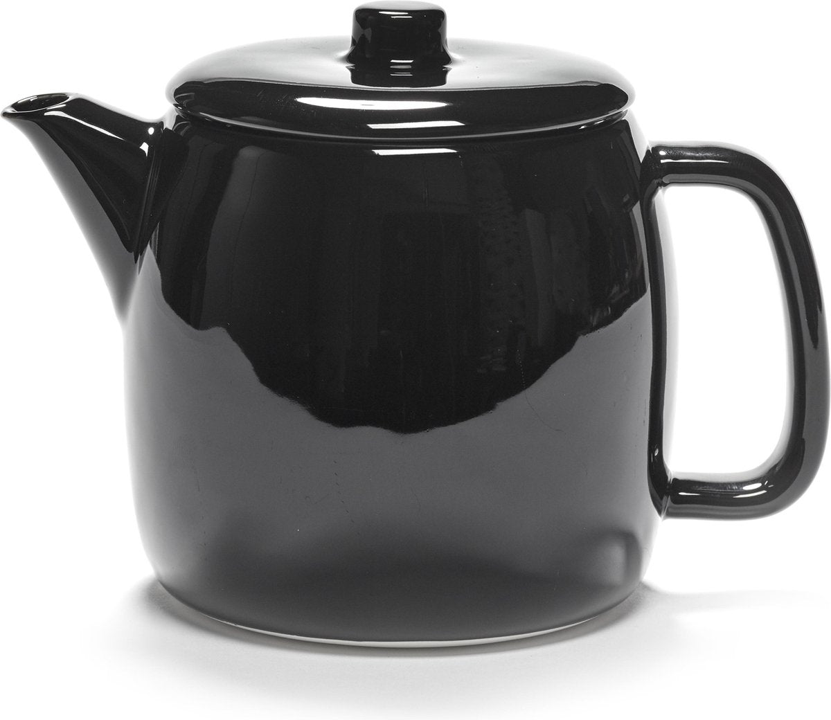 Serax by Vincent Van Duysen theepot | met rvs theefilter|zwart glans | 900ml