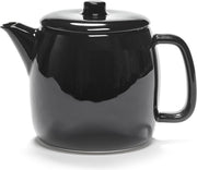 Serax by Vincent Van Duysen theepot | met rvs theefilter|zwart glans | 900ml
