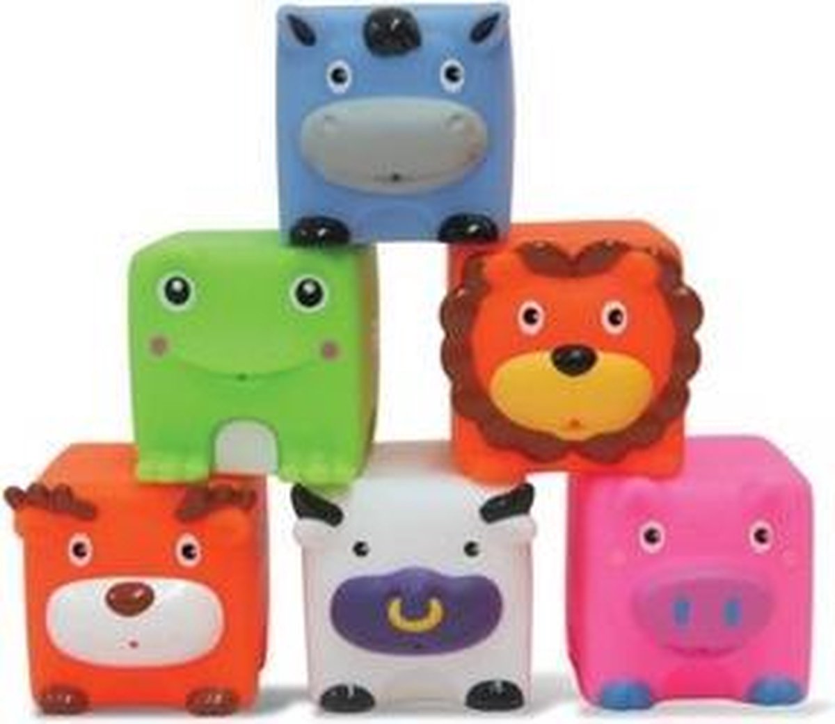 Edushape Zachte Knijp Critter-Blokken (6 Stuks)