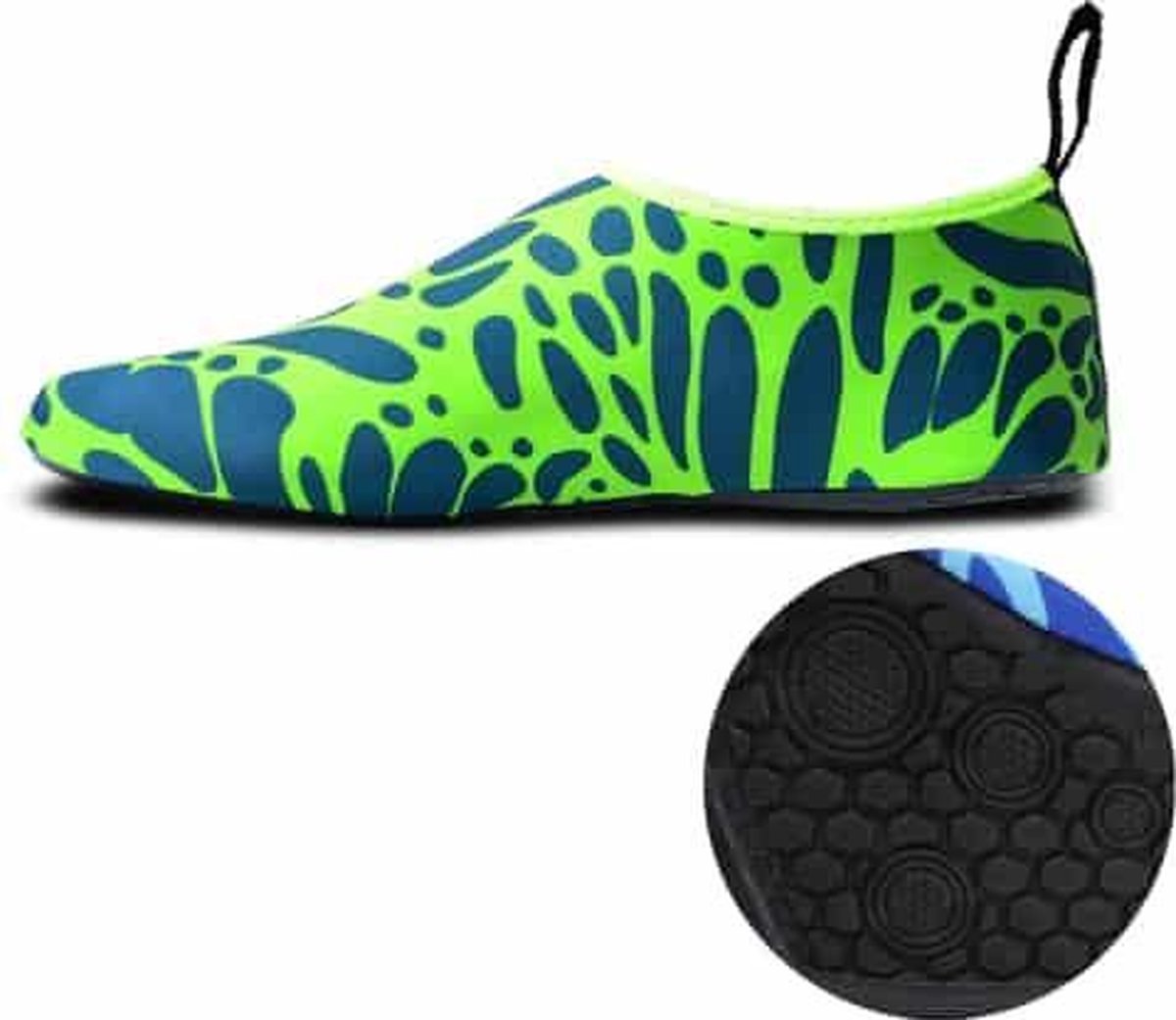 Antislip slijtage-weerstand van dikke rubberen zool duik schoenen en sokken  één paar  grootte: XXS (dacht groen)