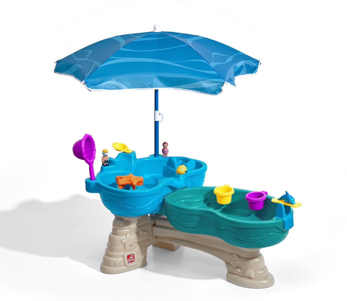 Step2 Watertafel Spill & Splash Seaway - Incl. 11-delige accessoireset en Parasol