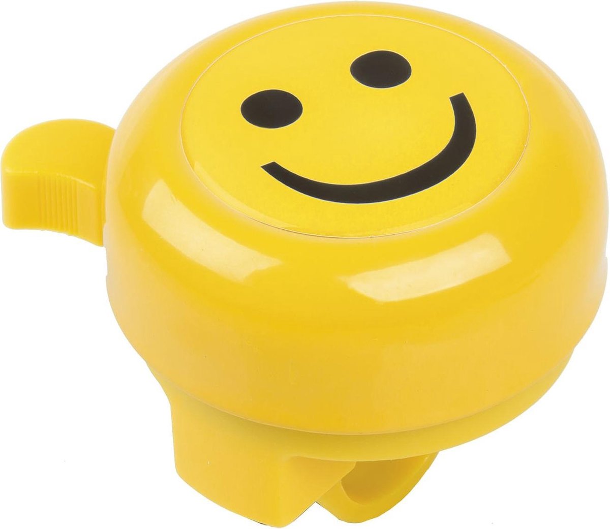 M-wave Stalen Fietsbel 3d Afbeelding Smiley Geel