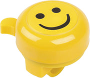 M-wave Stalen Fietsbel 3d Afbeelding Smiley Geel