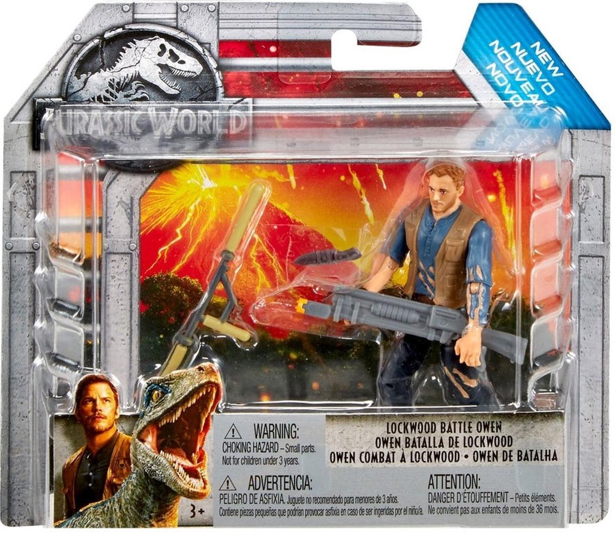 Jurassic World speelgoed actiefiguur - Lockwood Battle Owen - Mattel