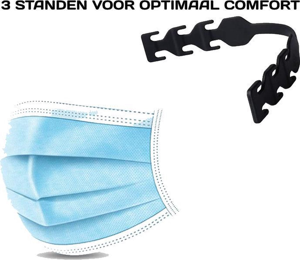 oorbeschermer voor mondkapjes - set van 5 stuks - mondmasker - oor - bescherming - earsaver - ear - saver - berscherming