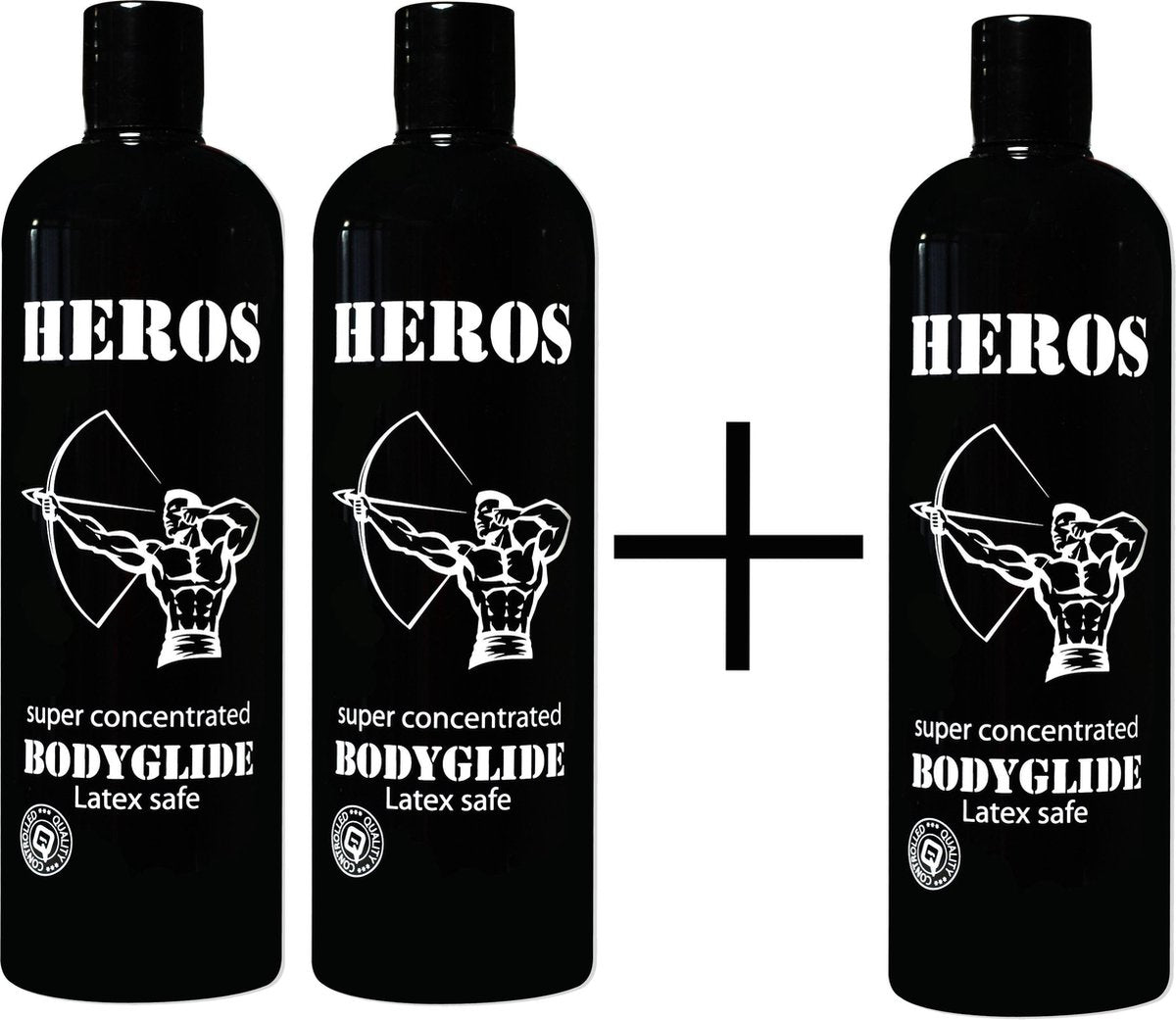 HÉROS siliconen glijmiddel - 500ml (2+1 gratis)