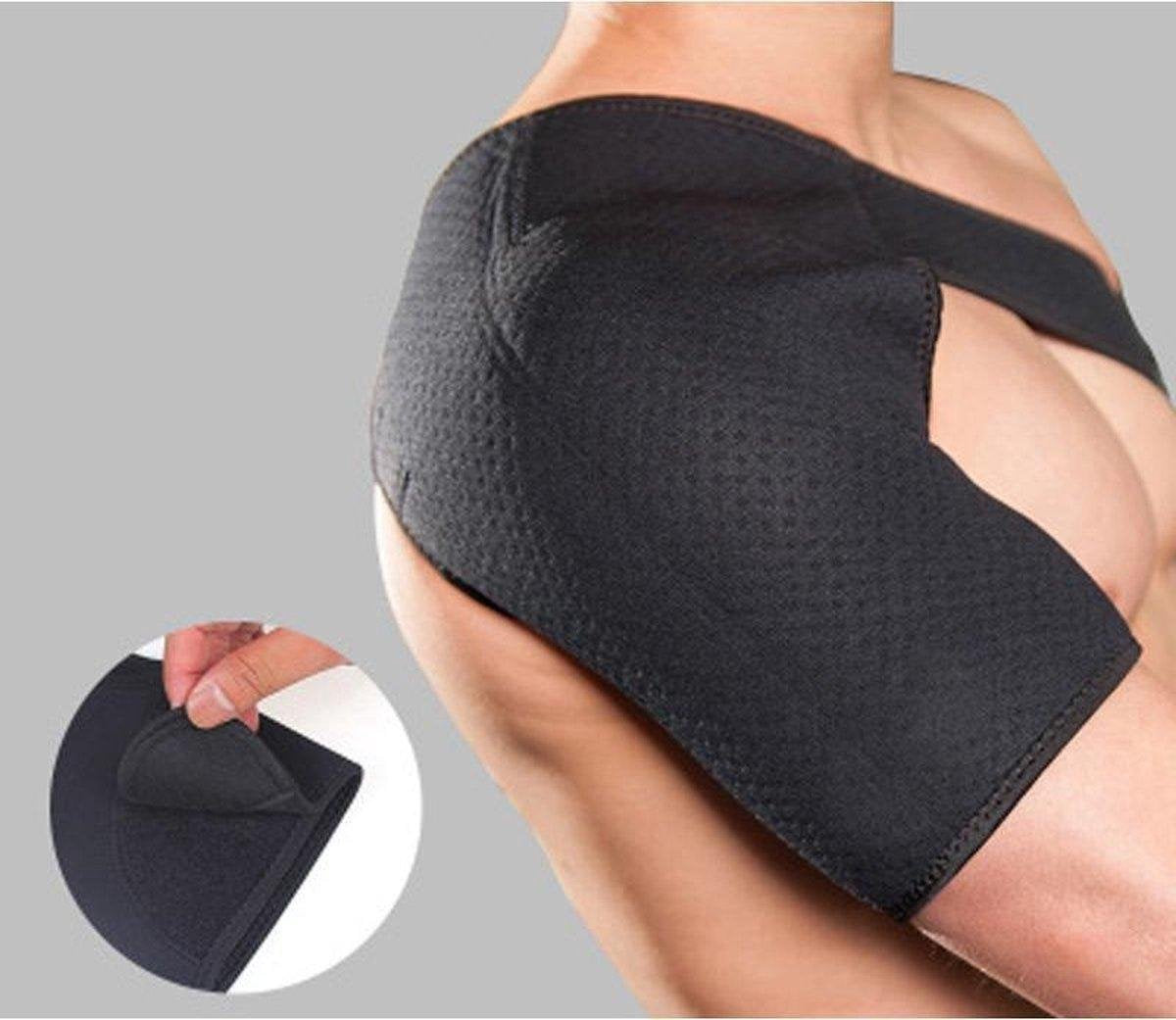 Schouder Brace - Rechter Schouderband - Fitness Ademend Sport Verstelbare Beschermende Schouder - Maat L - Orthopedische Schouderbrace - Extra Verstelbaar & Stabiliteit - Zwart - schouderbraces - Sportbrace - schouderklachten - Orthopedisch - brace