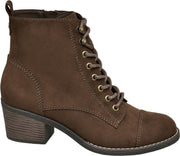 Graceland Dames Bruine veterboot - Maat 40