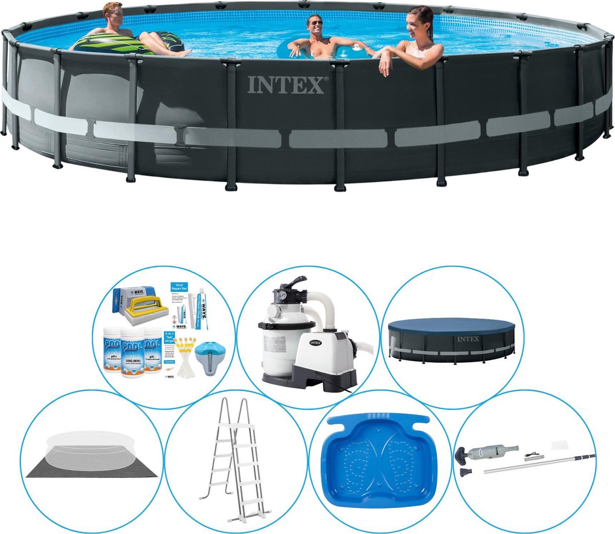 Intex Ultra XTR Frame Rond 610x122 cm - Zwembad Super Deal