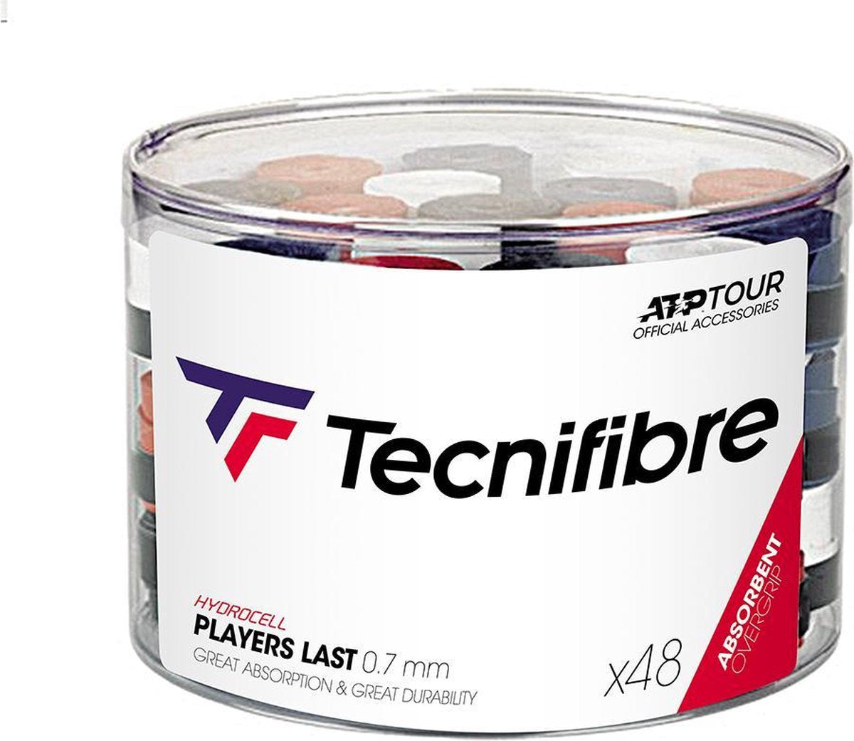 Tecnifibre Players Last overgrips (48 stuks) - 0.7 mm