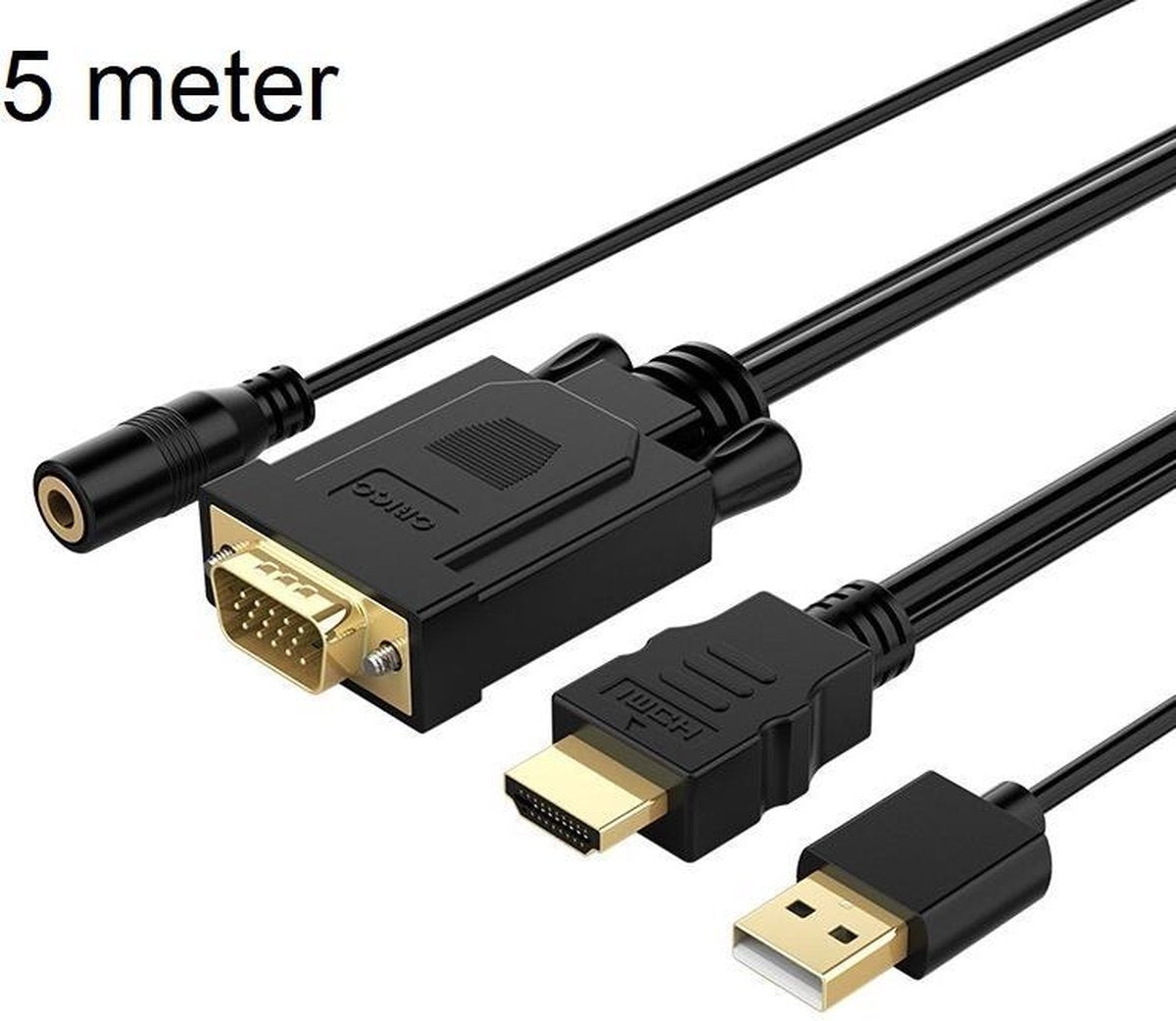 Orico HDMI (m) naar VGA (m) + 3
