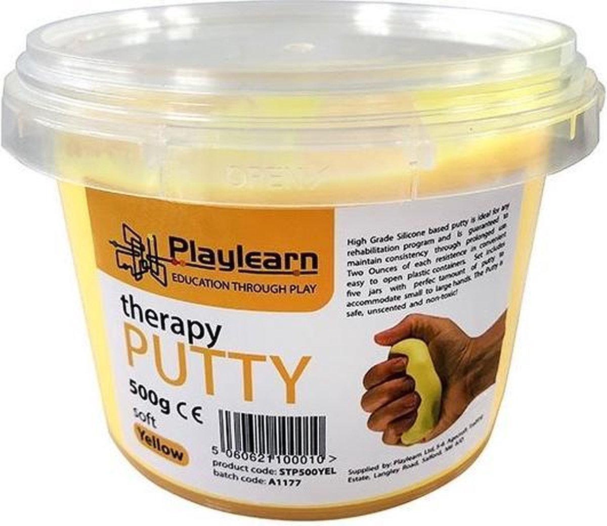Bulk Soft Therapy Putty voor kinderen en volwassenen - Geel 500g