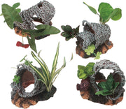 Aquarium decoratie Mand met Planten L