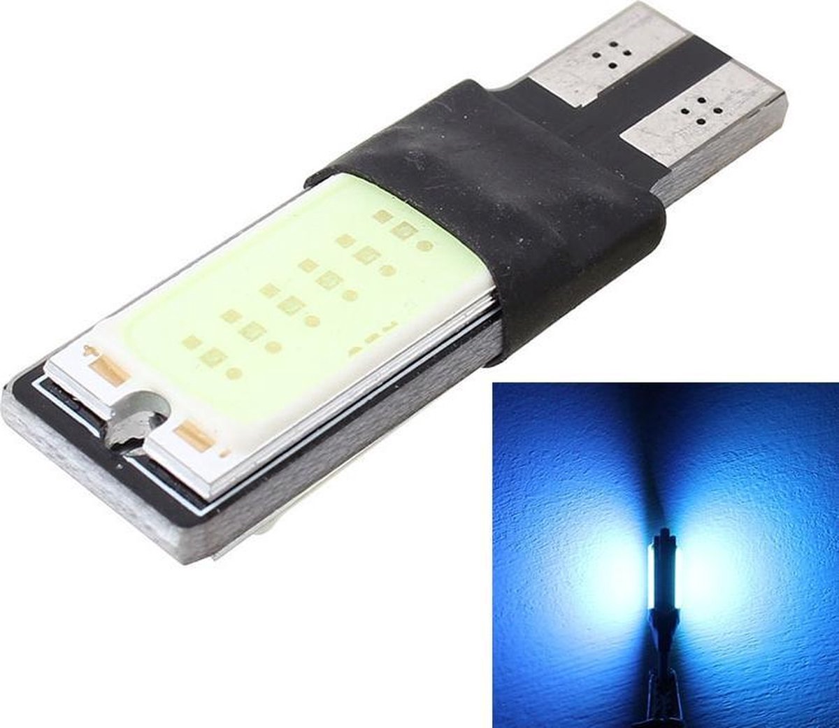 2 STKS T10 6 W 180LM IJsblauw Licht Dubbelzijdige 2 COB LED Decoderen Canbus Foutloze Auto Clearnce Leeslamp