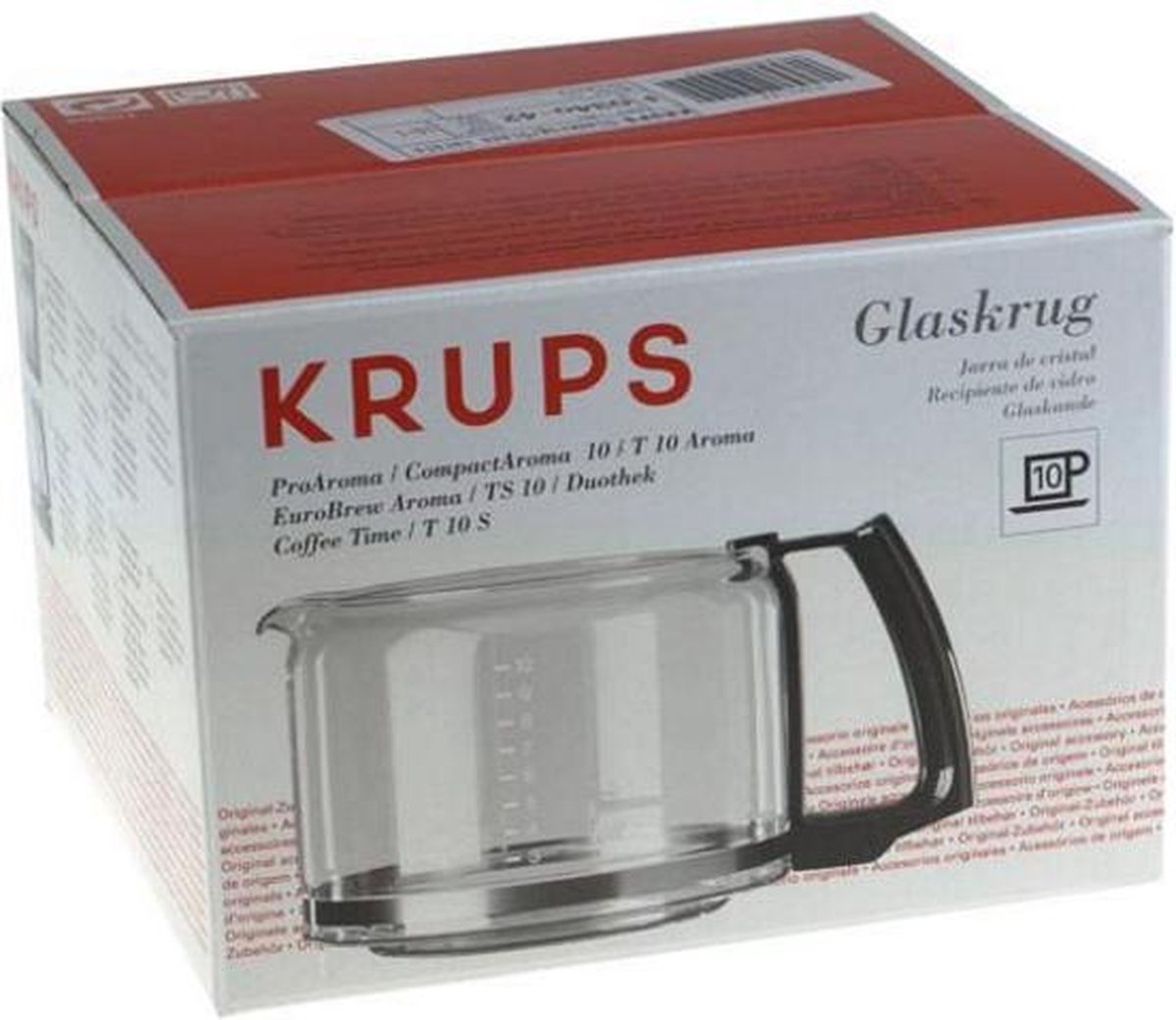 KRUPS - KAN T10 ZWART COMP.AROMA/PRO AR/DUOTH - F0344210F