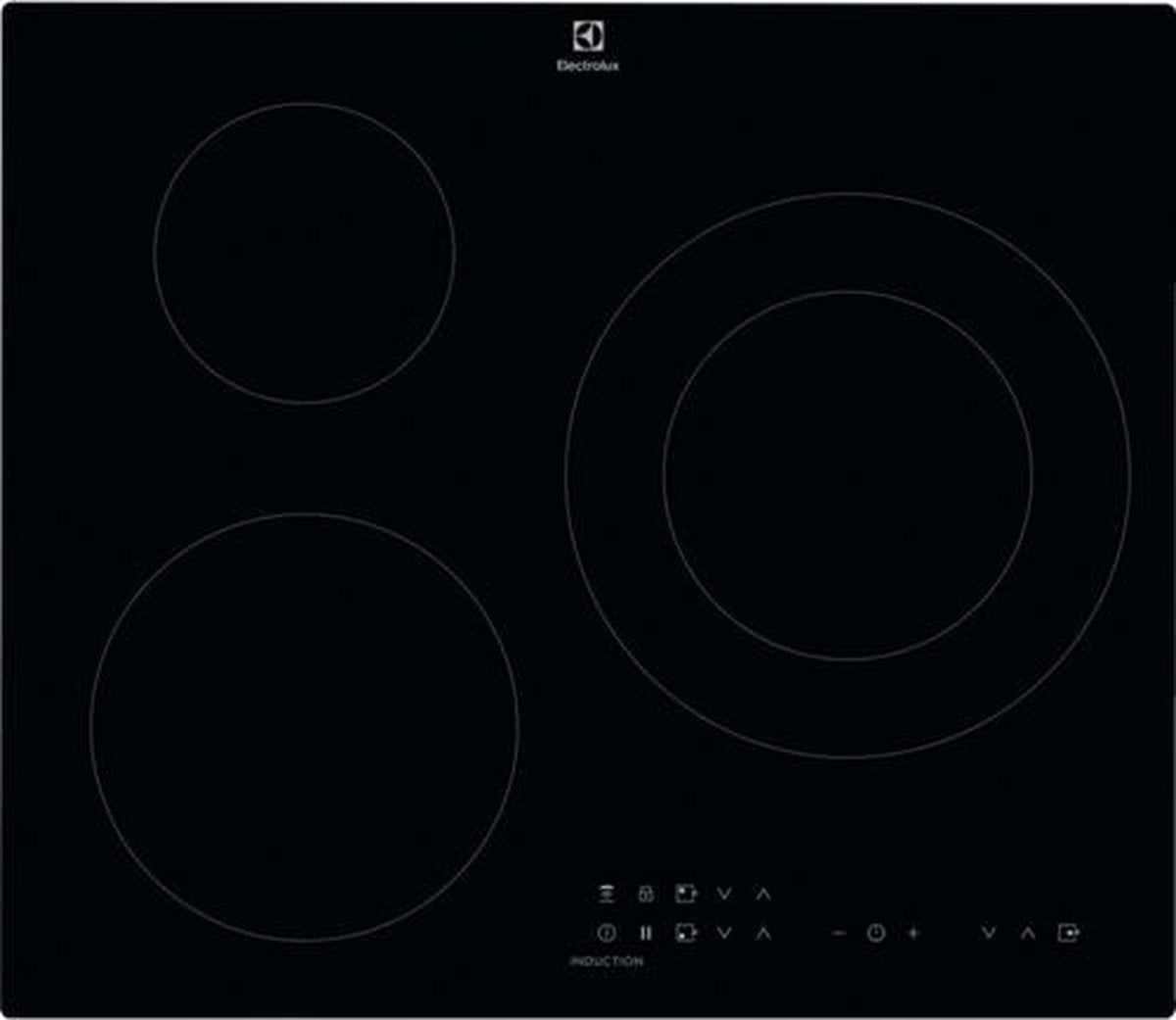 Electrolux Table induction Ingebouwd Zone van inductiekookplaat Zwart