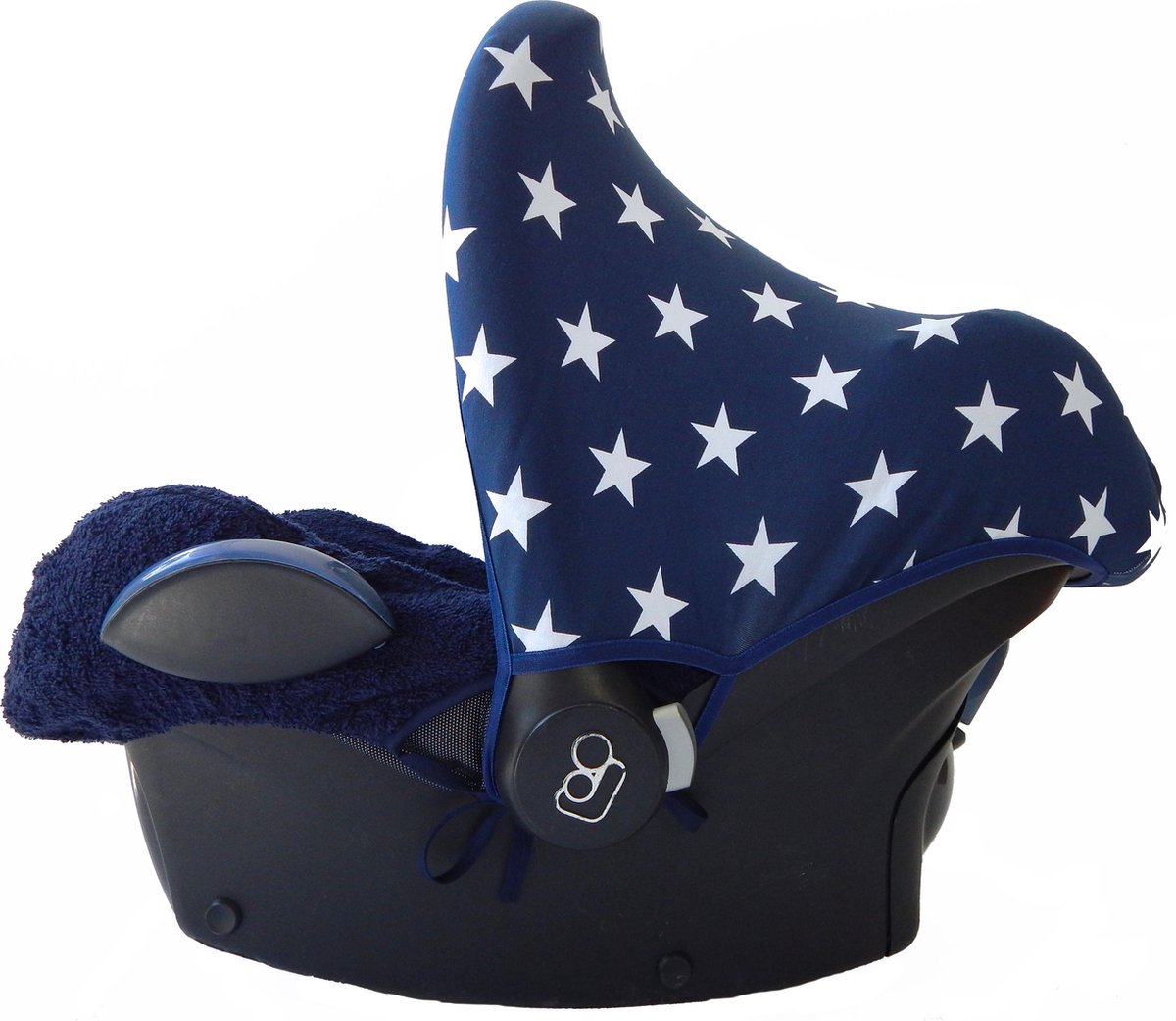 Wallabiezzz - Maxi Cosi Autostoel Zonnekap -  Ster Donker Blauw