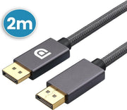 Displayport 1.4 Kabel 2 Meter - Displayport naar Displayport - Ondersteund 4K 60HZ / 2K 144HZ