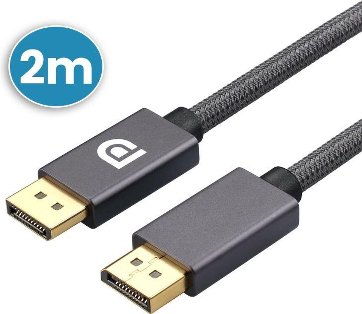 Displayport 1.4 Kabel 2 Meter - Displayport naar Displayport - Ondersteund 4K 60HZ / 2K 144HZ