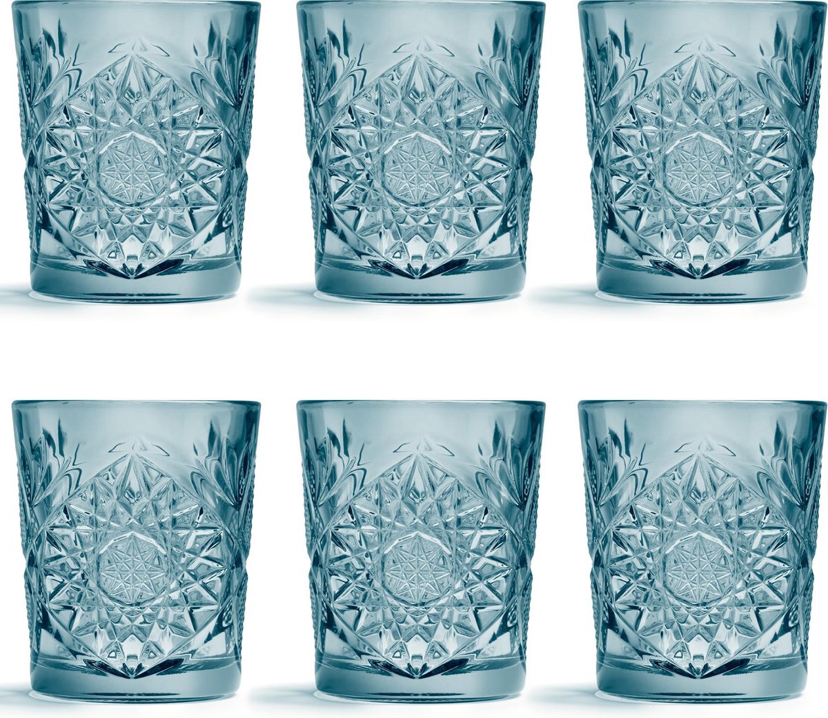 Libbey Drinkglas Hobstar - Blauw - 355 ml / 35