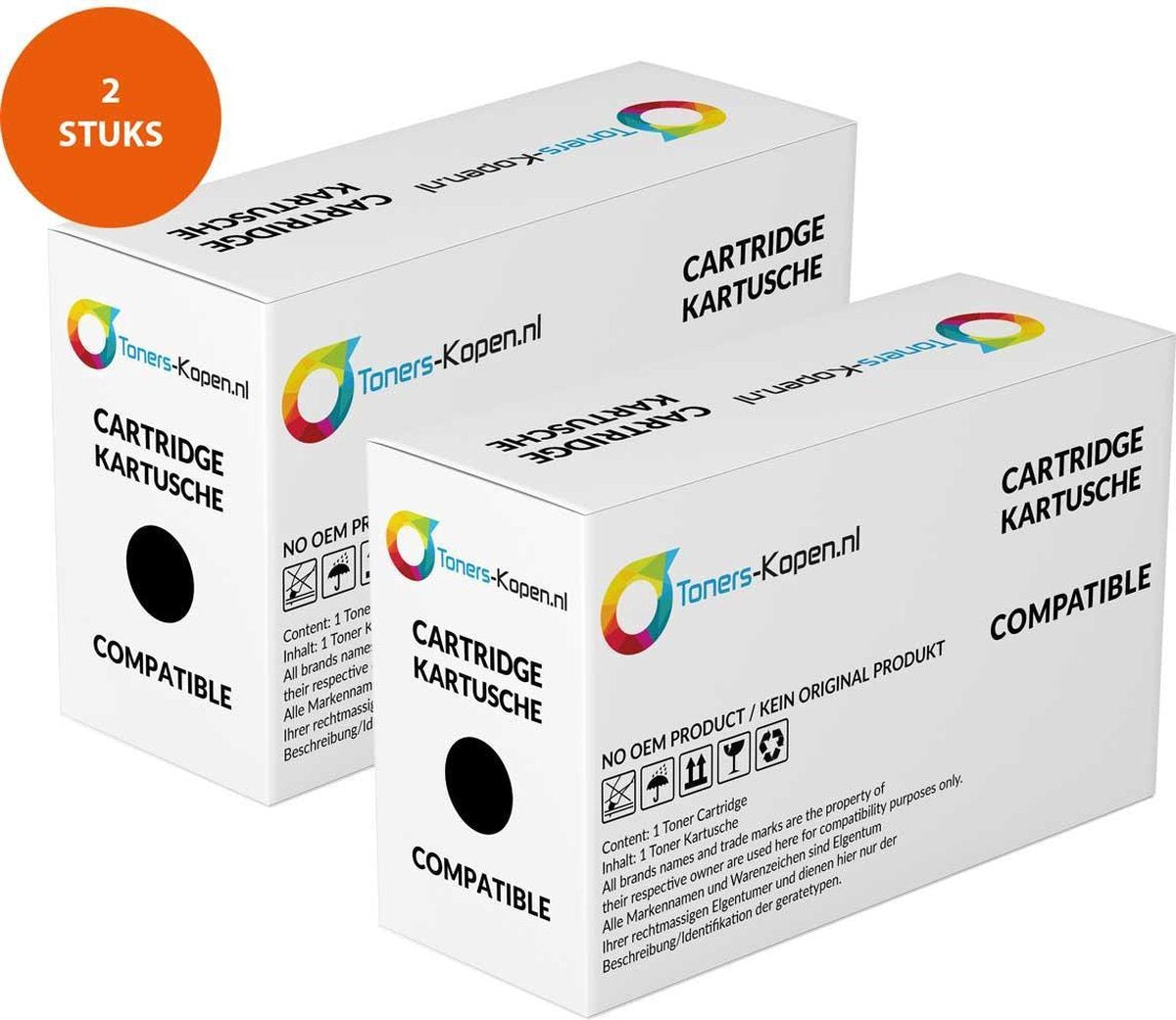 2x Huismerk toner Hp 85A Ce285A Laserjet Pro P1002 Zwart Toners-kopen_nl