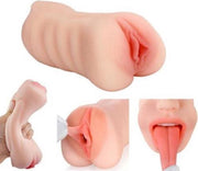 Rhodim - Pocket Pussy - Pussy - Kunstvagina - Anus - Mond - Vagina voor Mannen - Masturbator voor Man - Seksspeeltjes - Glijmiddel - Toy Cleaner - 3 in 1 - Cadeau - Roze