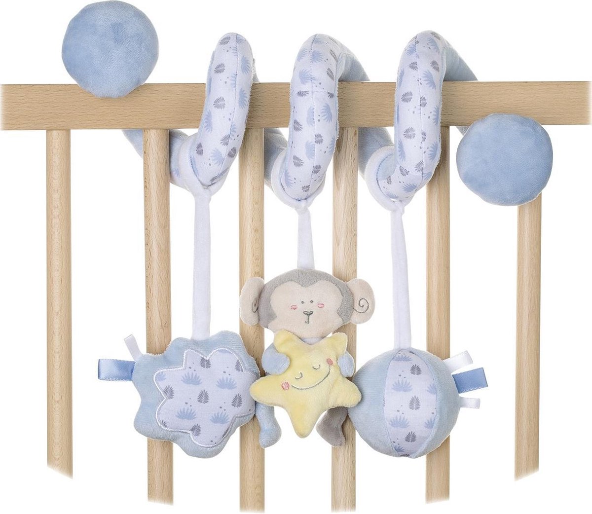 Saro Boxspiraal 21 Cm Blauw Aapje