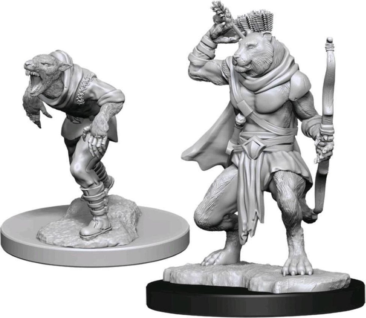 D&D Nolzur's Marvelous Miniatures - Wererat & Weretiger