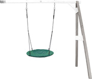 Summer Nest Aanbouwschommel Grijs/wit - FSC100% Hemlock hout - 1 nest schommel en 2 grondankers