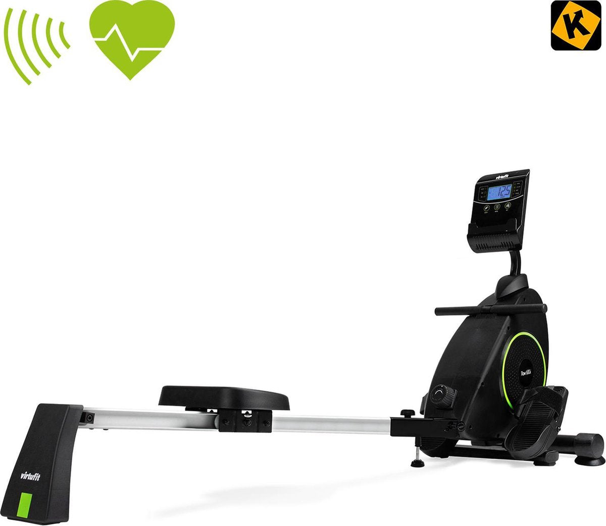 Roeitrainer - VirtuFit Row 600i - Inklapbaar - Roeimachine - Roeiapparaat - Fitness - Opvouwbaar - Zwart