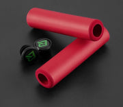 Rockbros - siliconen handvatten - 22.2mm - Inclusief 2 stuurdoppen - ROOD