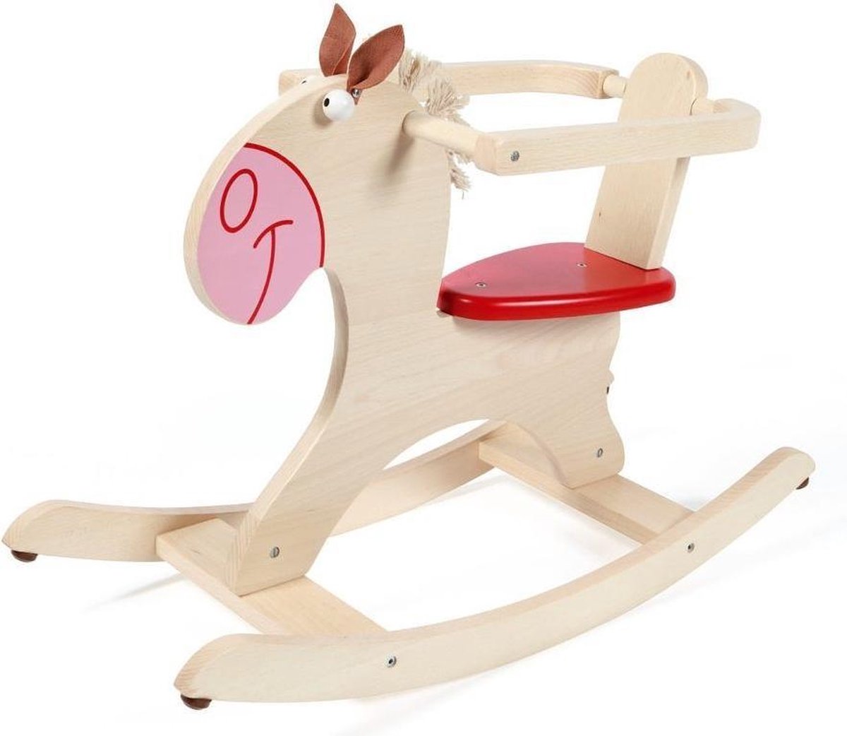 Scratch Schommeldier Paard Blank met manen